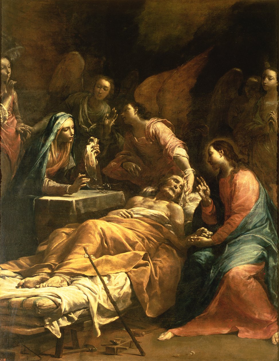 A morte de São José, c.1712 de Giuseppe Maria Crespi