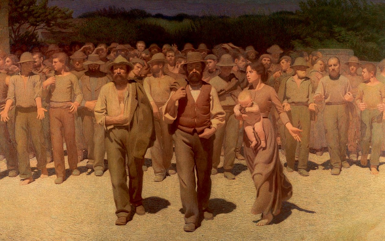O quarto estado de Giuseppe Pellizza da Volpedo