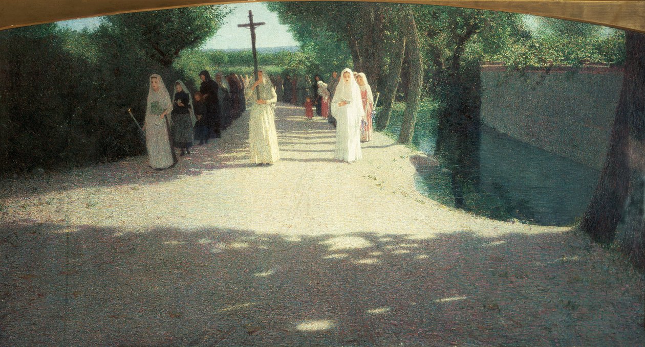 A procissão, 1892-95 de Giuseppe Pellizza da Volpedo