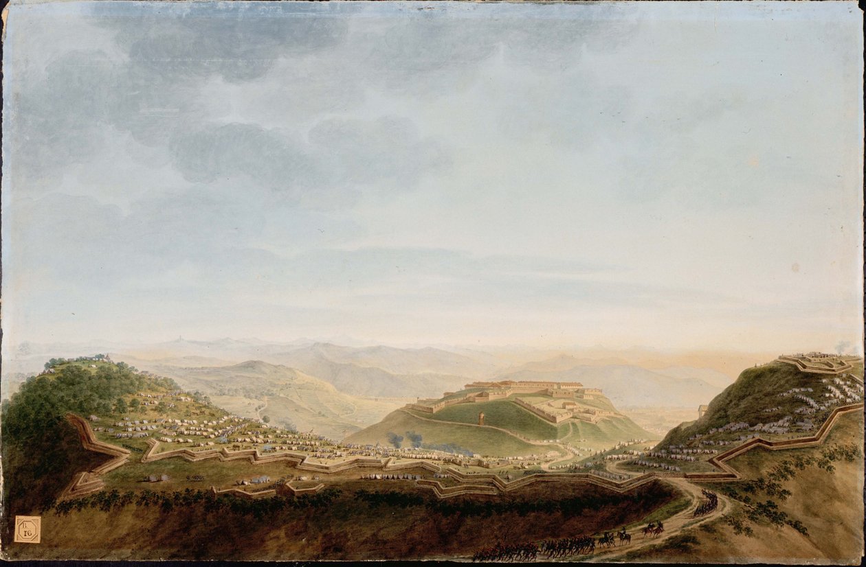 Fort de la Ceva em 16 de abril de 1796 de Giuseppe Pietro Bagetti