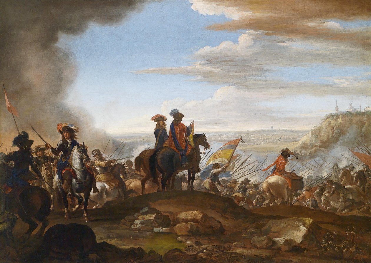 As tropas do grão-duque Cosimo III. da Toscana na batalha de Giuseppe Pinacci