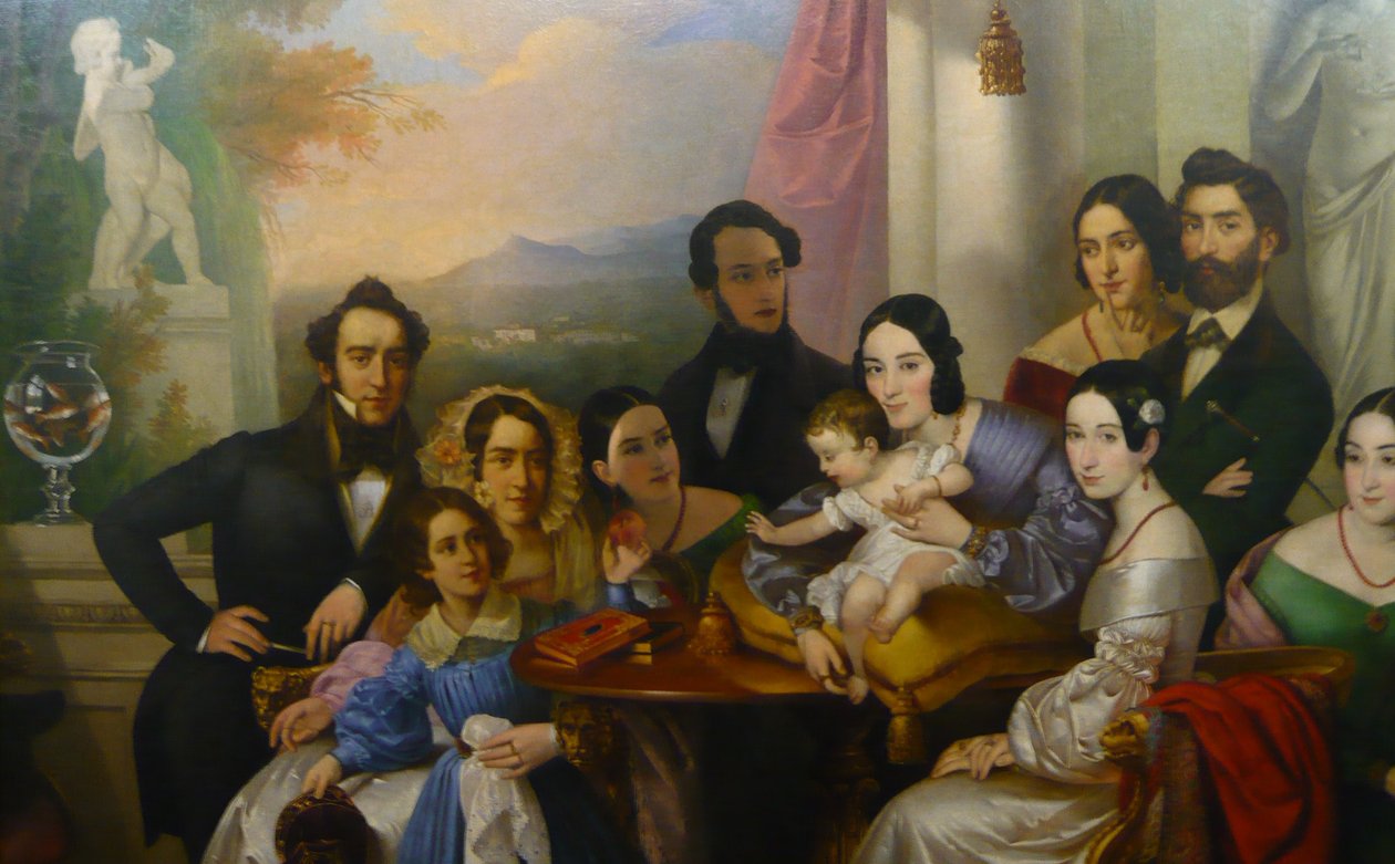 Retrato da família Senigaglia de Giuseppe Tominz