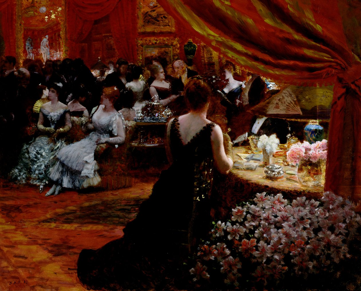 O salão da princesa Mathilde (1820-1904) 1883 de Giuseppe de Nittis