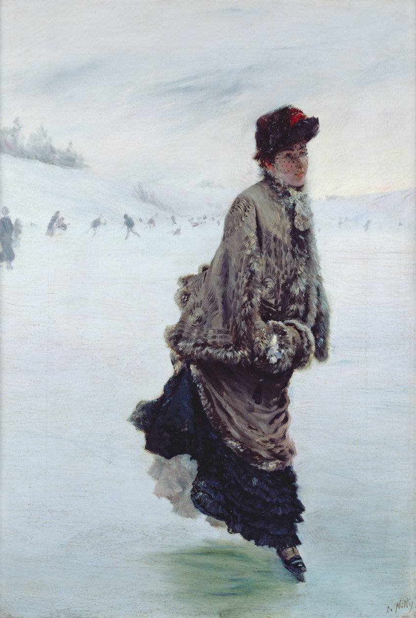 O patinador de Giuseppe de Nittis