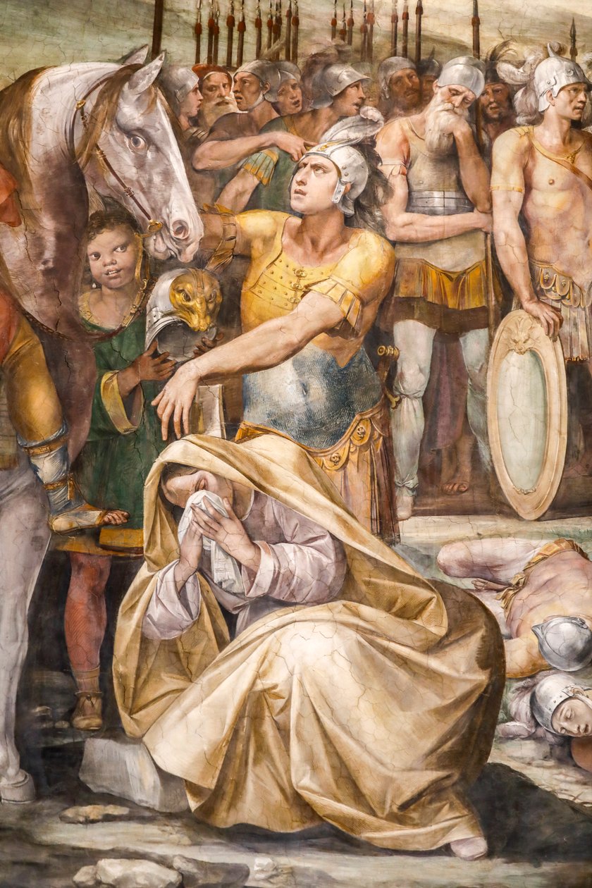Batalha entre Horatii e Curiatii (detalhe) de Giuseppe (1568 1640) Cesari