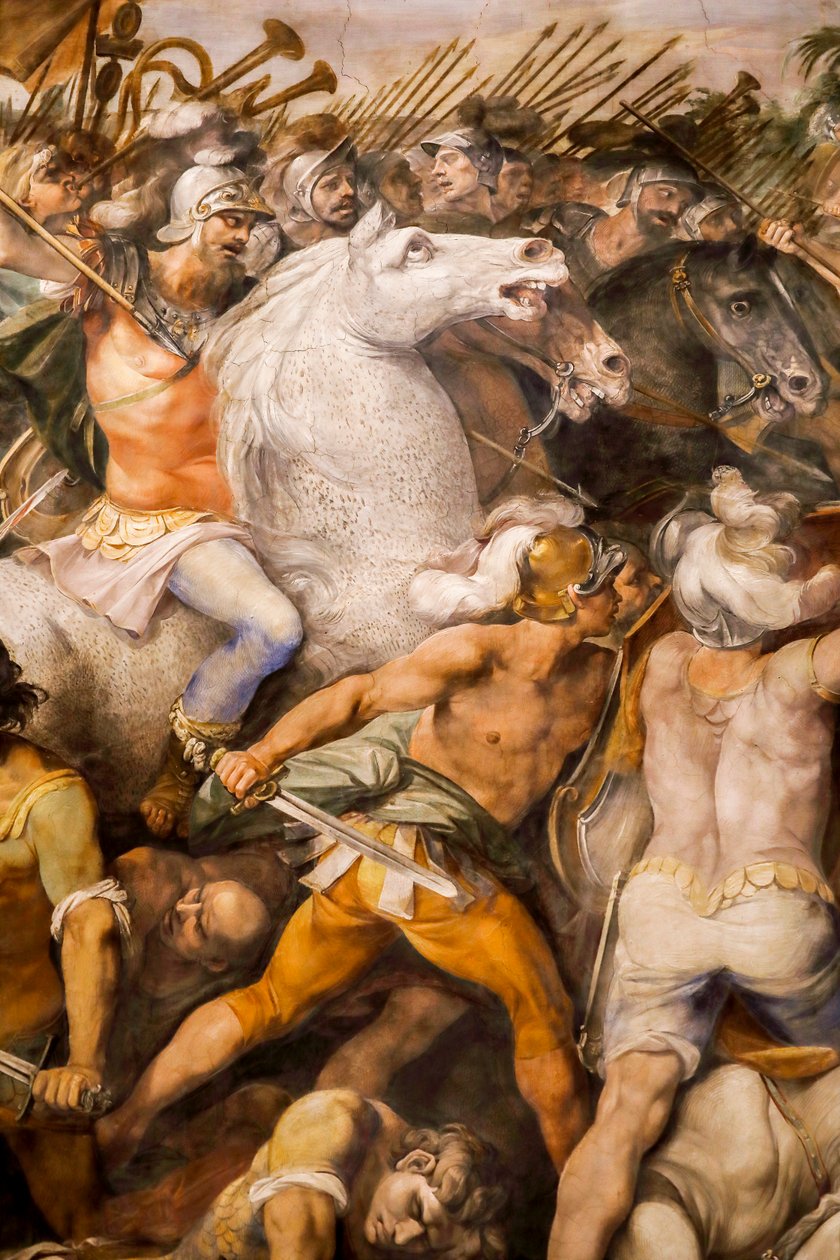 Batalha entre Horácios e Curiácios (detalhe) de Giuseppe (1568 1640) Cesari