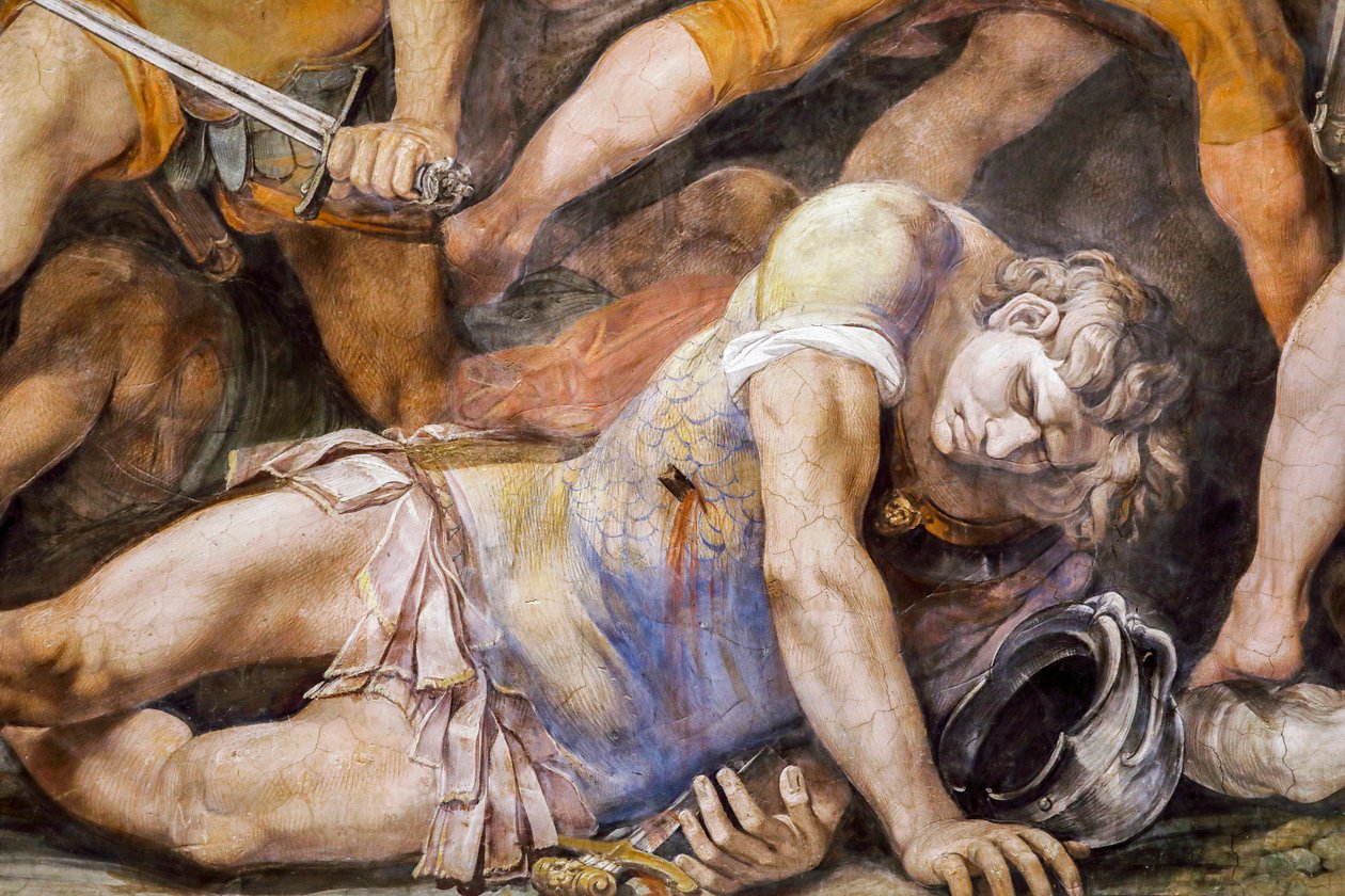 Batalha entre Horácios e Curiácios (detalhe) de Giuseppe (1568 1640) Cesari
