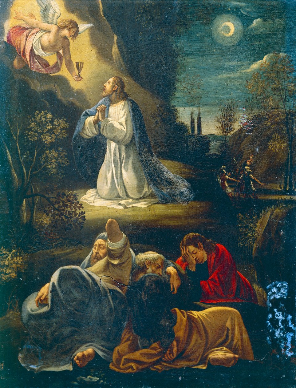 Jesus no jardim, cena da Paixão de Jesus de Giuseppe Cesari (1568-1640) de Giuseppe Cesari