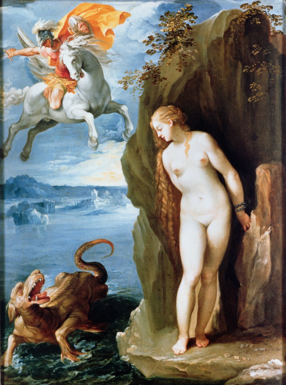 Perseus Resgatando Andrómeda de Giuseppe Cesari