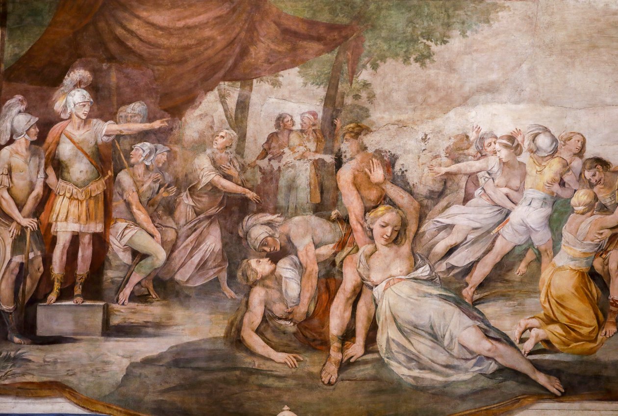 Violação das Mulheres Sabine (detalhe) de Giuseppe (1568 1640) Cesari