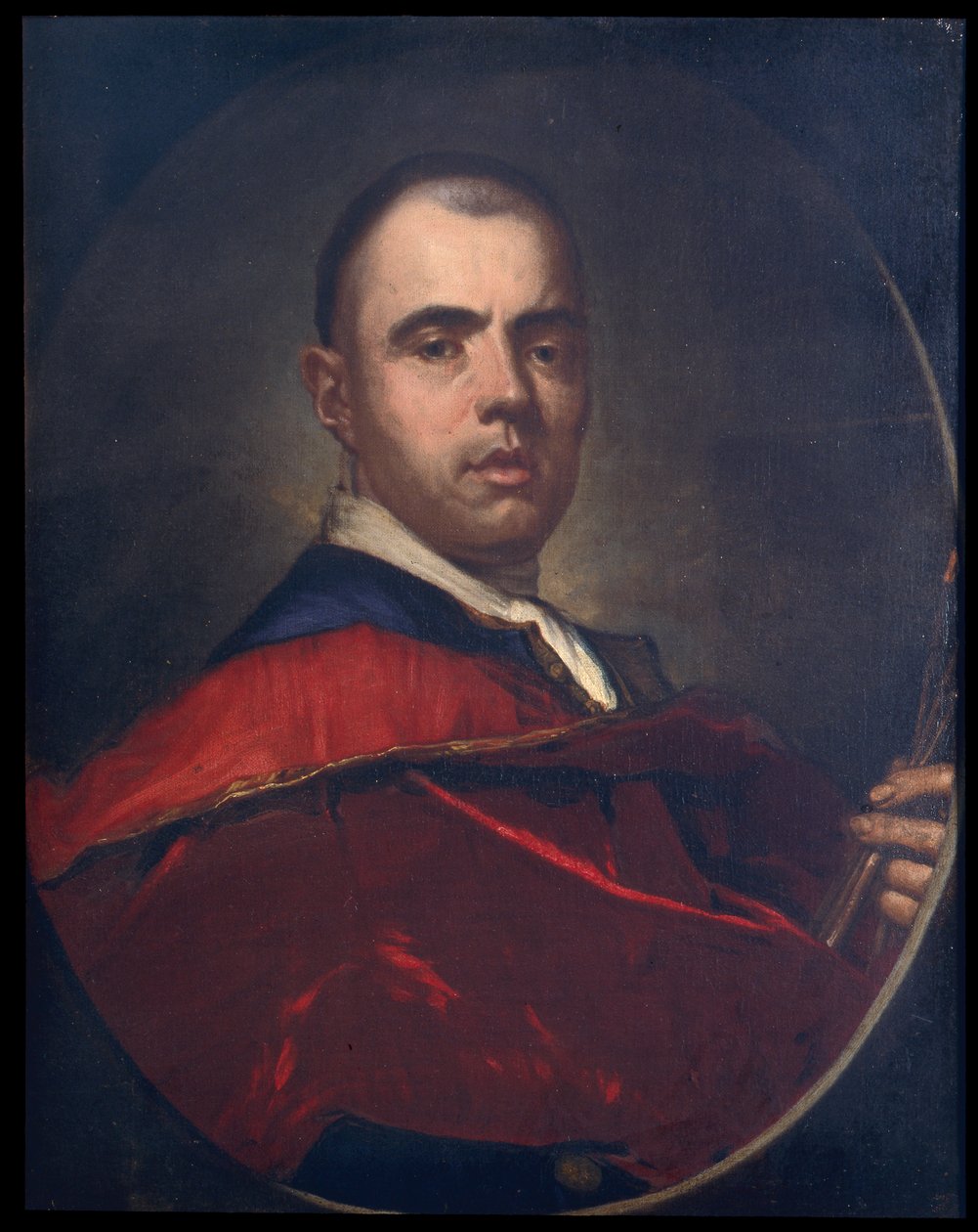 Retrato de um pintor de Giuseppe  Ghislandi