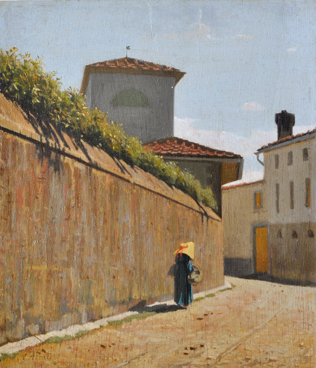 Faixa sob o sol, c.1863 (óleo sobre tábua) de Giuseppe Abbati