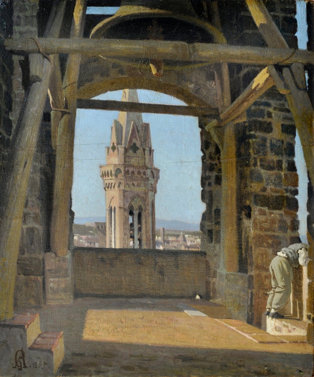 Torre do Palazzo del Podestà de Giuseppe Abbati
