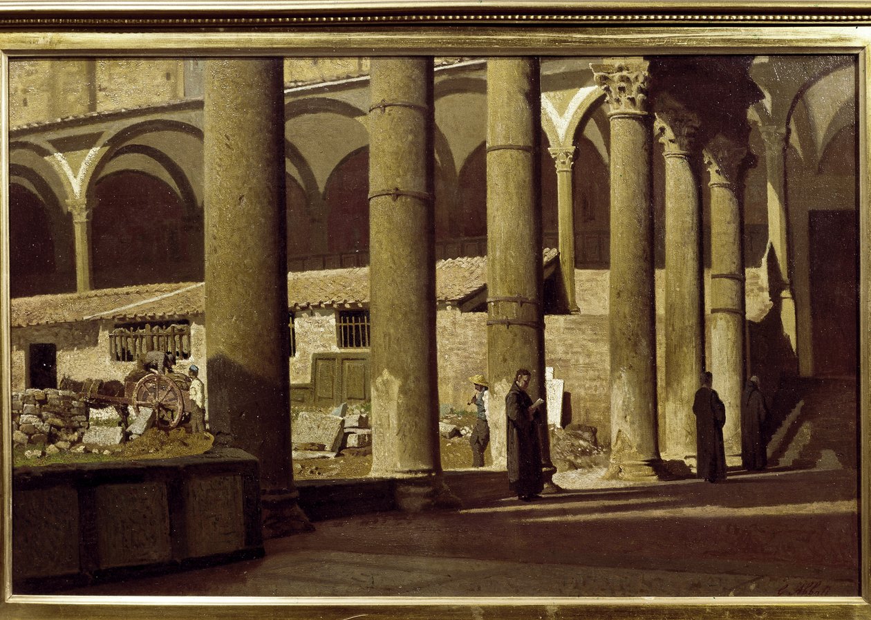 O Claustro da Santa Cruz de Giuseppe Abbati