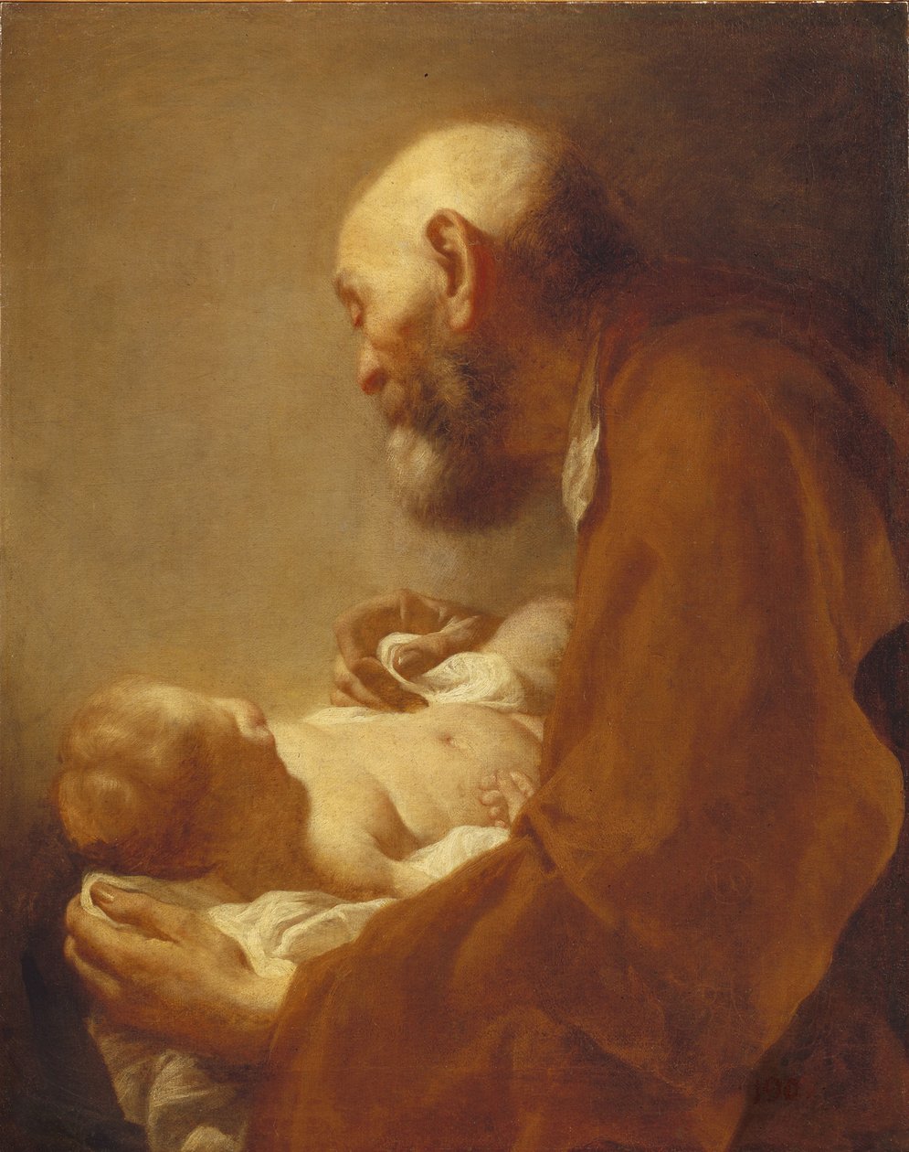 São Simão com o Cristo Menino, século XVIII. de Giuseppe Angeli