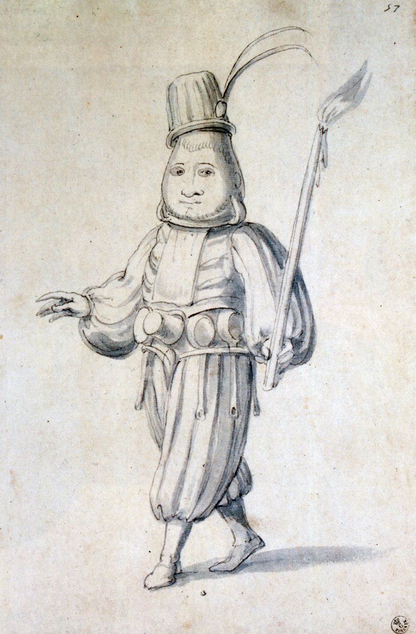 Design para uma fantasia de cozinheira, século XVI de Giuseppe Arcimboldi