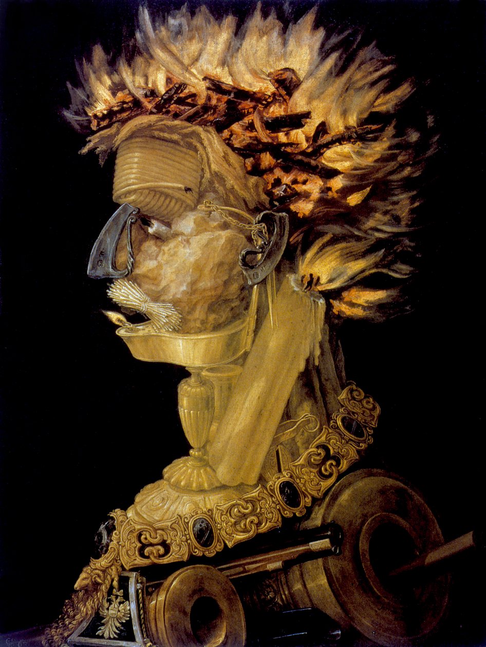 Fogo, 1566 de Giuseppe Arcimboldi