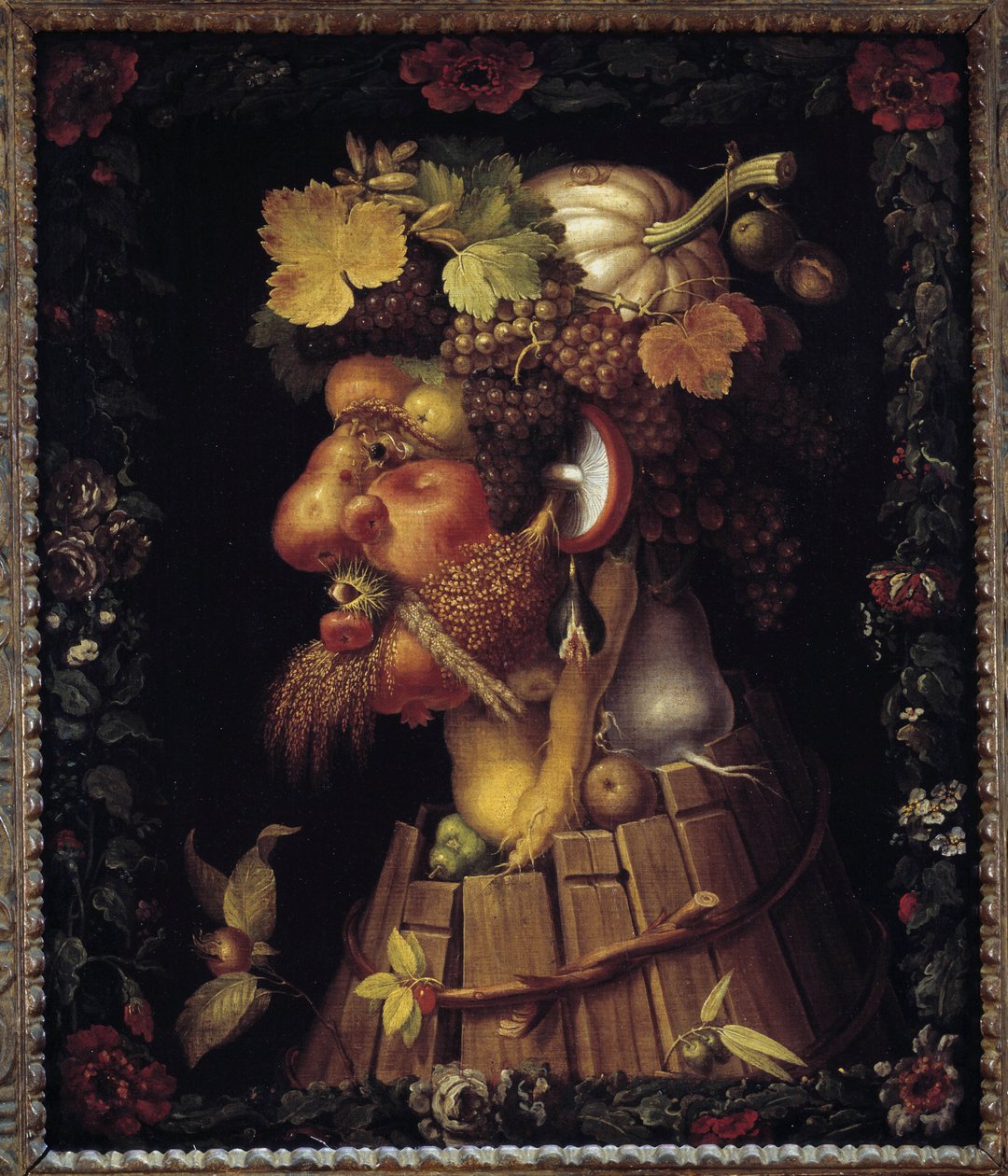 Outono. Alegoria sobre as Estações. Pintura de Giuseppe Arcimboldo (1527-1593). Museu do Louvre. de Giuseppe Arcimboldo