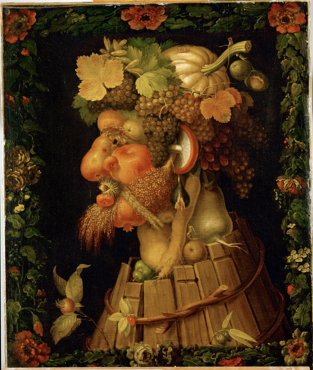 outono, alegoria ... de Giuseppe Arcimboldo
