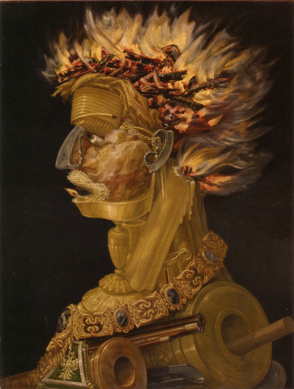 Alemão: Feuer Fire de Giuseppe Arcimboldo