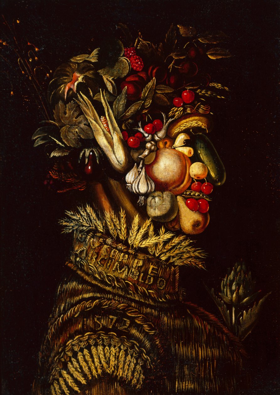 Verão (óleo sobre tela) de Giuseppe Arcimboldo