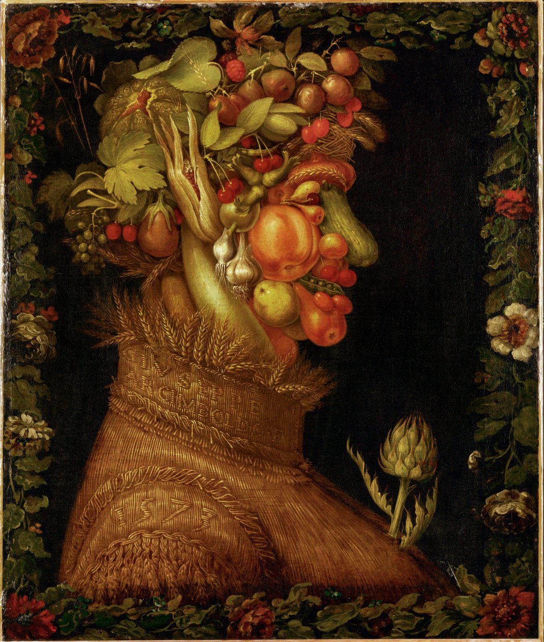 verão, alegoria ... de Giuseppe Arcimboldo