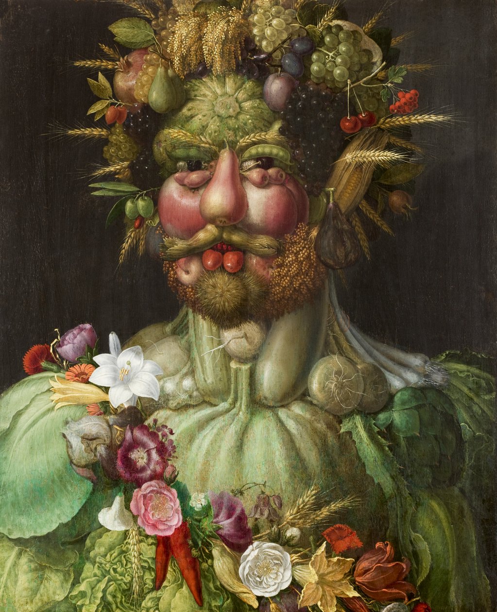 Vertumno, retrato, alegoria de Giuseppe Arcimboldo