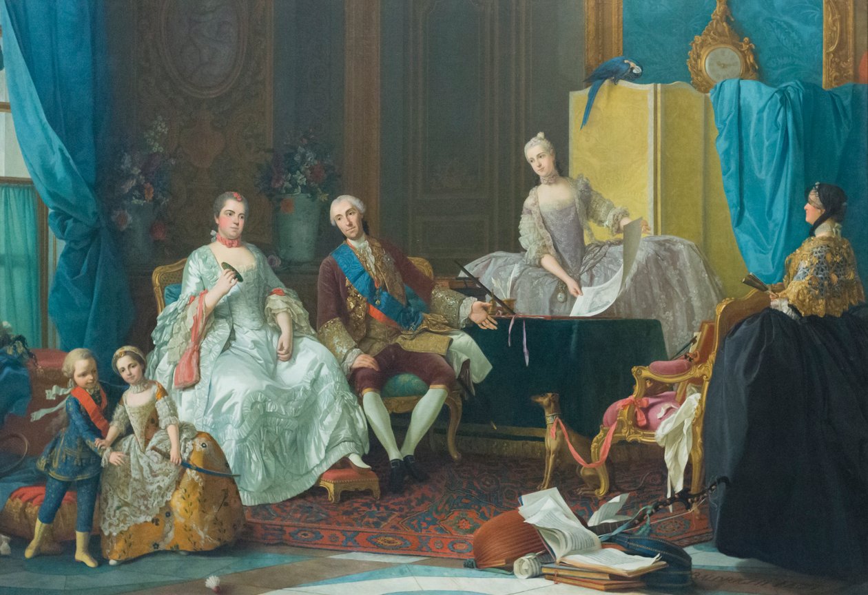 A família de Don Filippo de Bourbon de Giuseppe Baldrighi