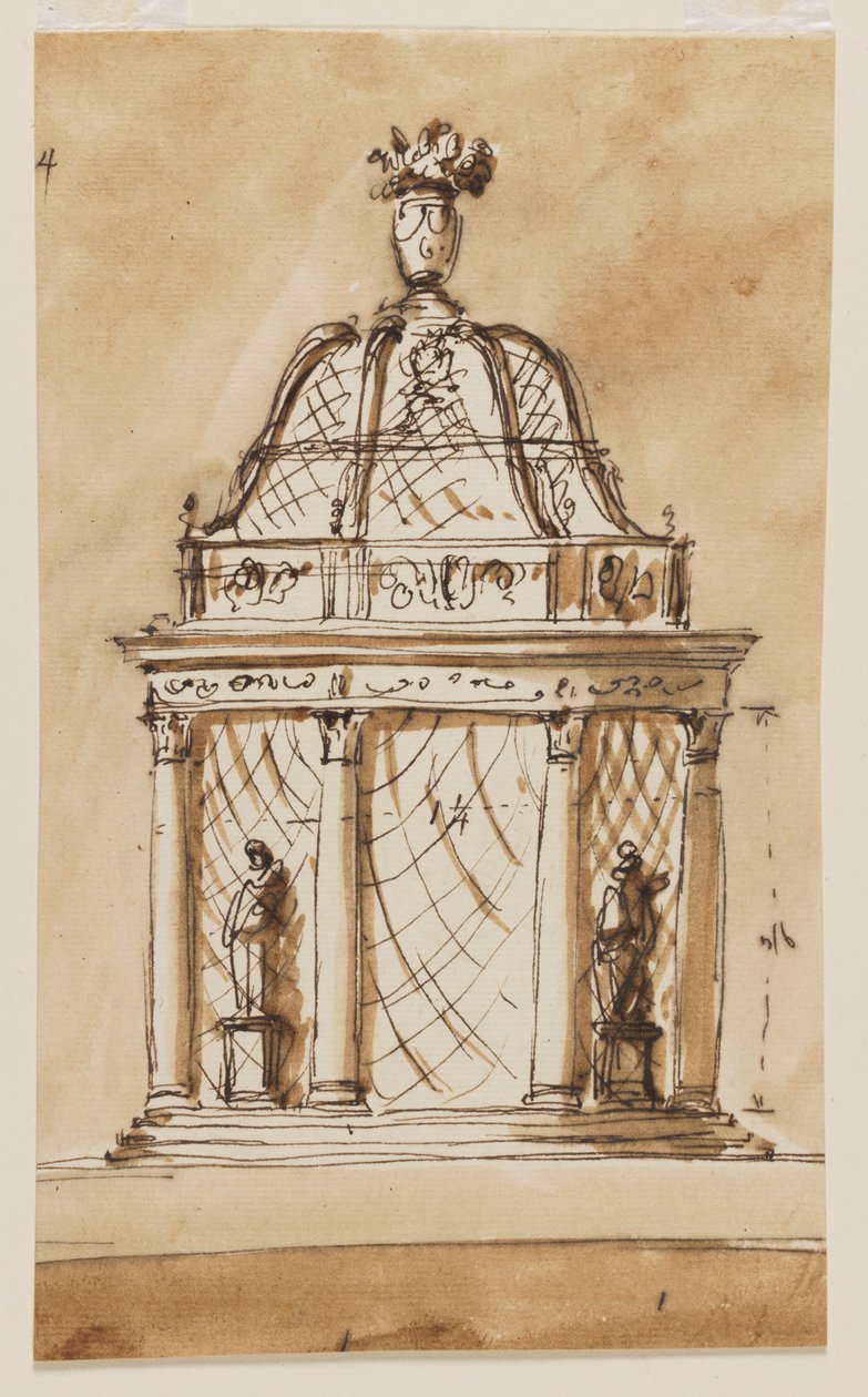 Peça central de Giuseppe Barberi