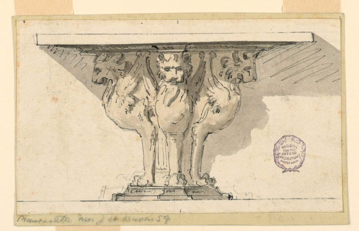 Design para uma mesa de console de Giuseppe Barberi