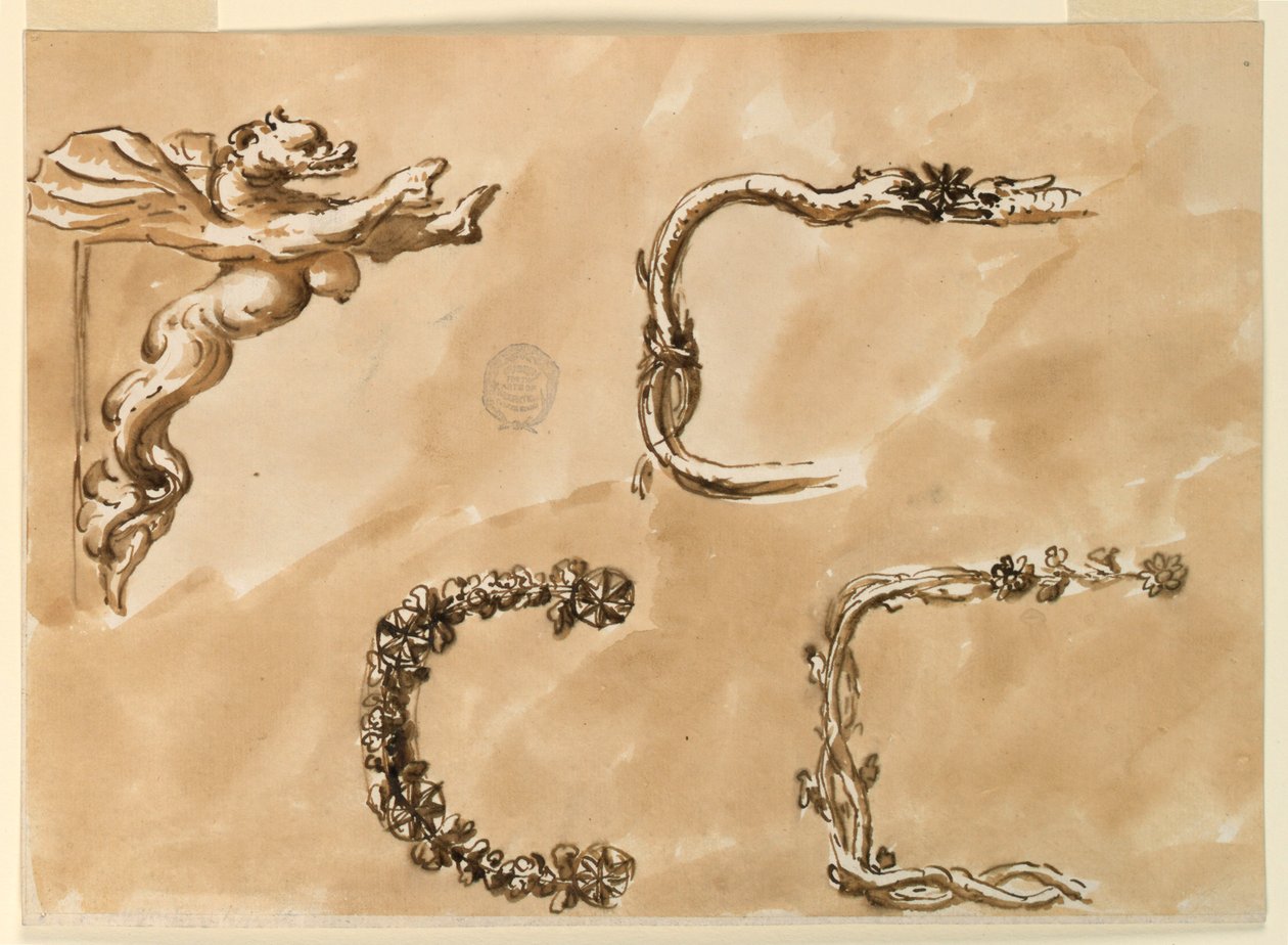 Aldrava de porta e molduras de bolsa de metal de Giuseppe Barberi