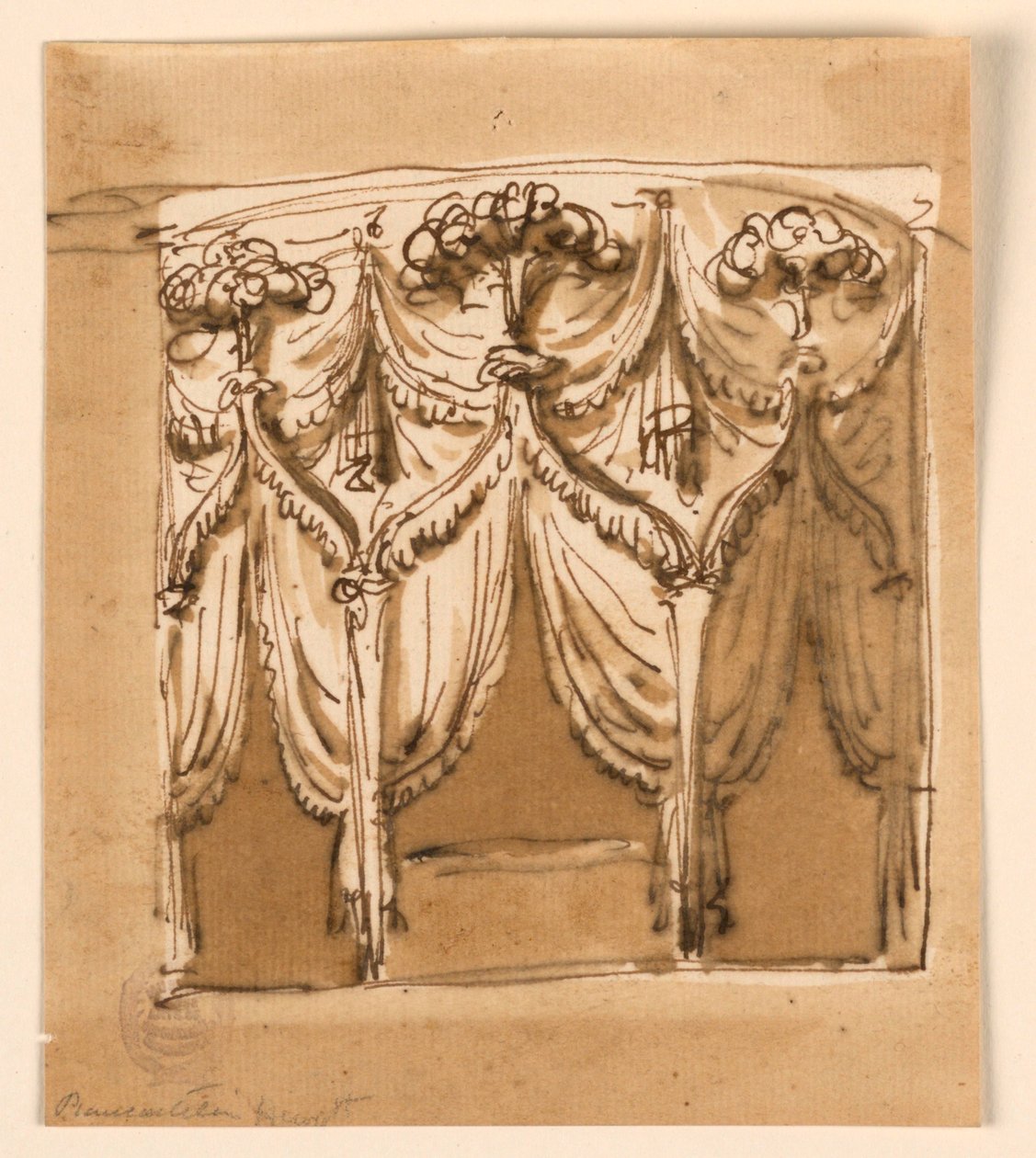 Elevação de uma alcova de Giuseppe Barberi