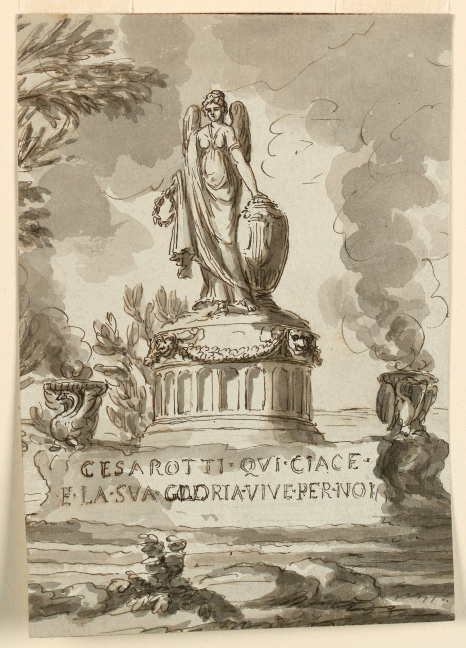 Monumento Sepulcral para Melchiore Cesarotti, Professor em Pádua de Giuseppe Barberi