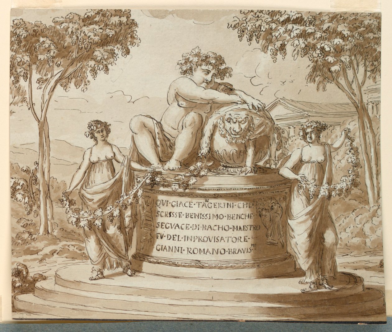 Monumento Sepulcral ao Poeta Tagerini de Giuseppe Barberi