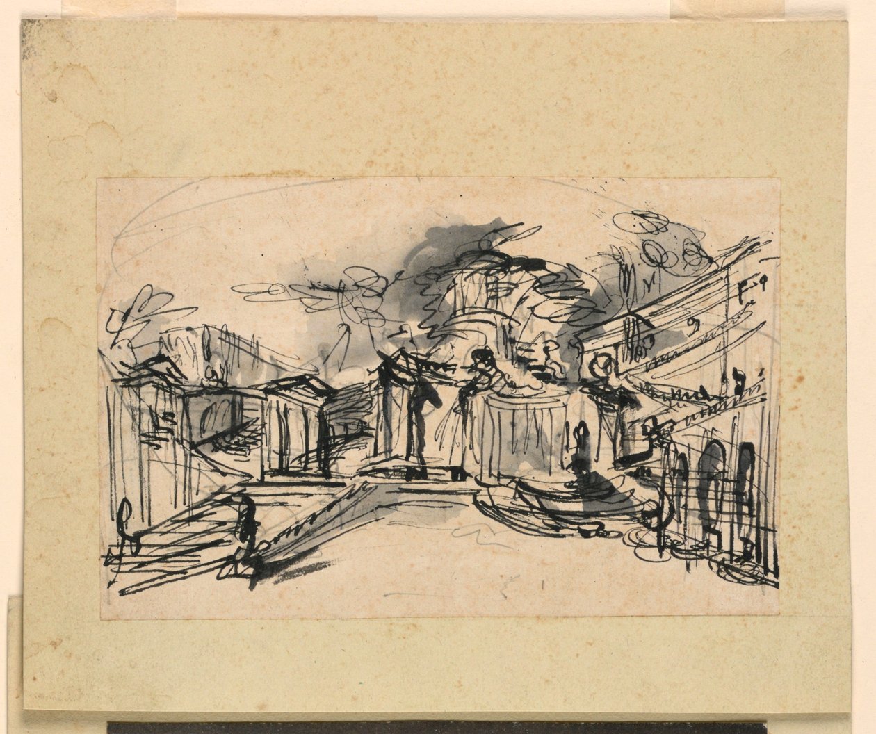 Cenário: arquitetura do palácio de Giuseppe Barberi