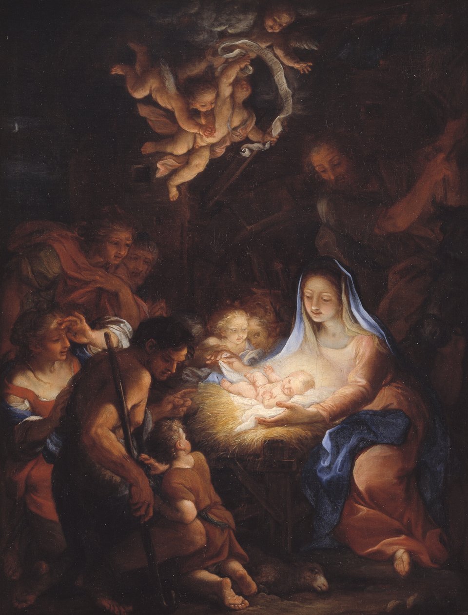 A adoração dos pastores de Giuseppe Bartolomeo Chiari