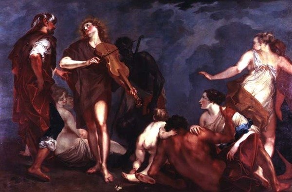 Apollo e Marsyas de Giuseppe Bazzani