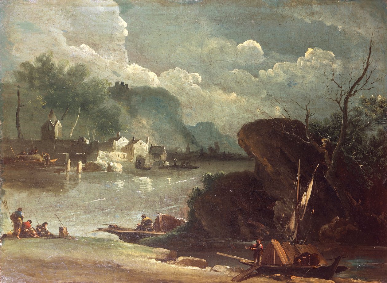 Fantastic Landscape, de Giuseppe Bernardino Bison (1762-1844). de Giuseppe Bernardino Bison