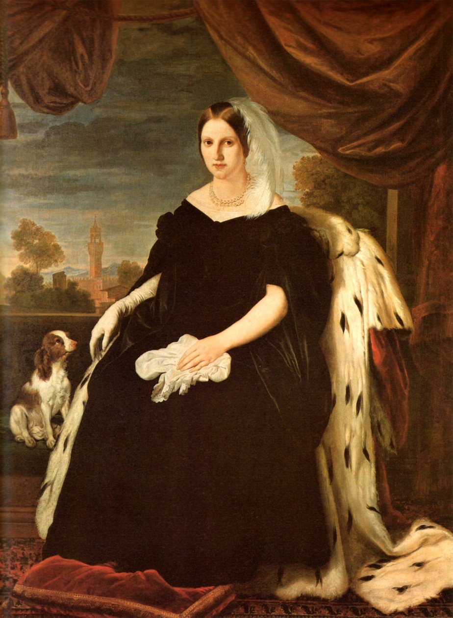 Retrato de Maria Antonieta da Toscana de Giuseppe Bezzuoli