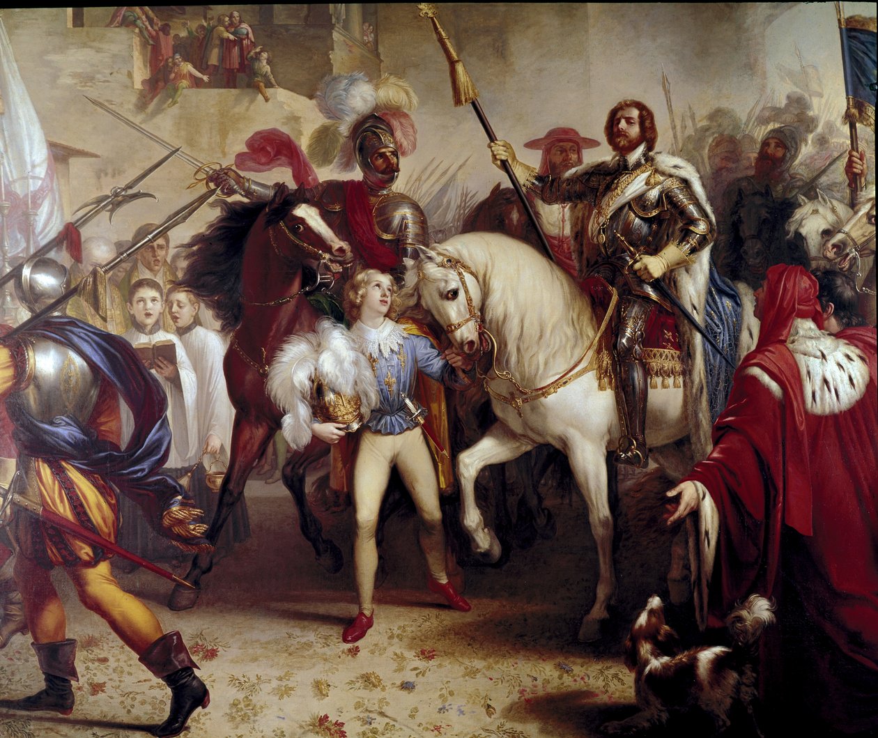 A entrada de Carlos VIII em Florença de Giuseppe Bezzuoli