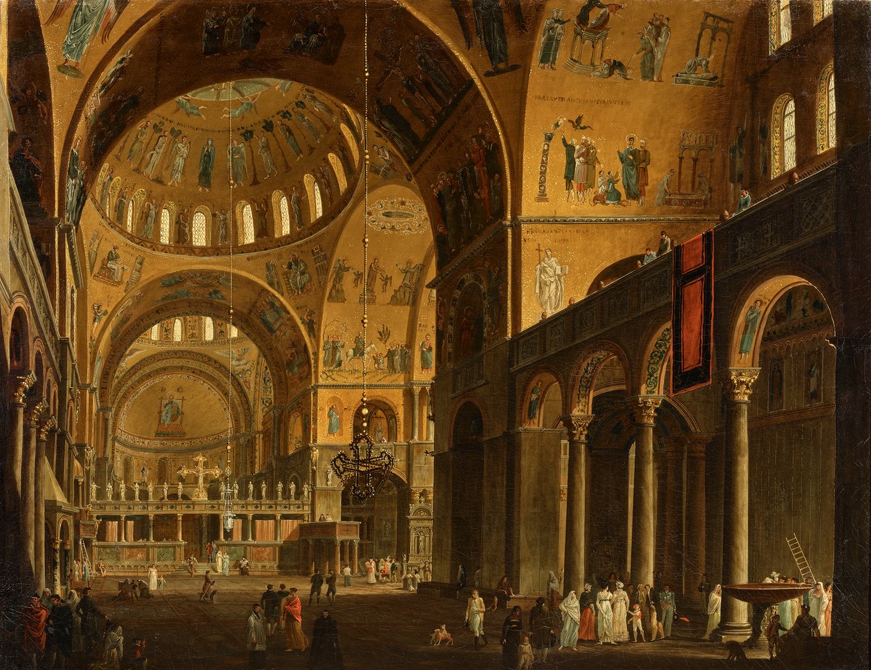 O interior de San Marco de Giuseppe Borsato