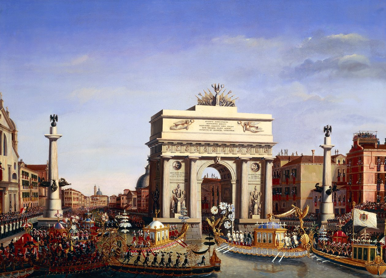 Entrada de Napoleão Bonaparte em Veneza, 29 de Novembro de Giuseppe Borsato