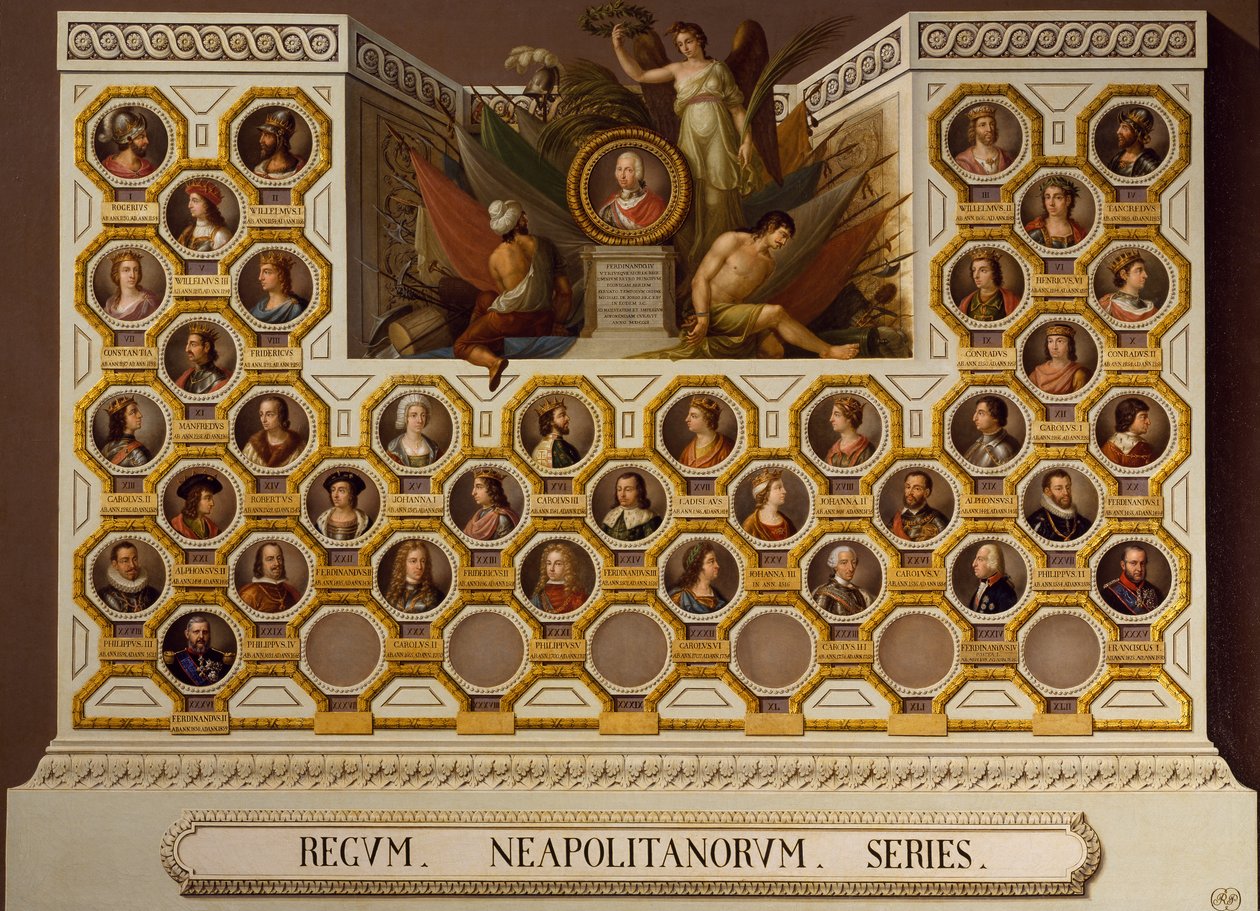 Rei de Nápoles de 1154 a 1859, por Giuseppe Cammarano (1766-1859) de Giuseppe Cammarano