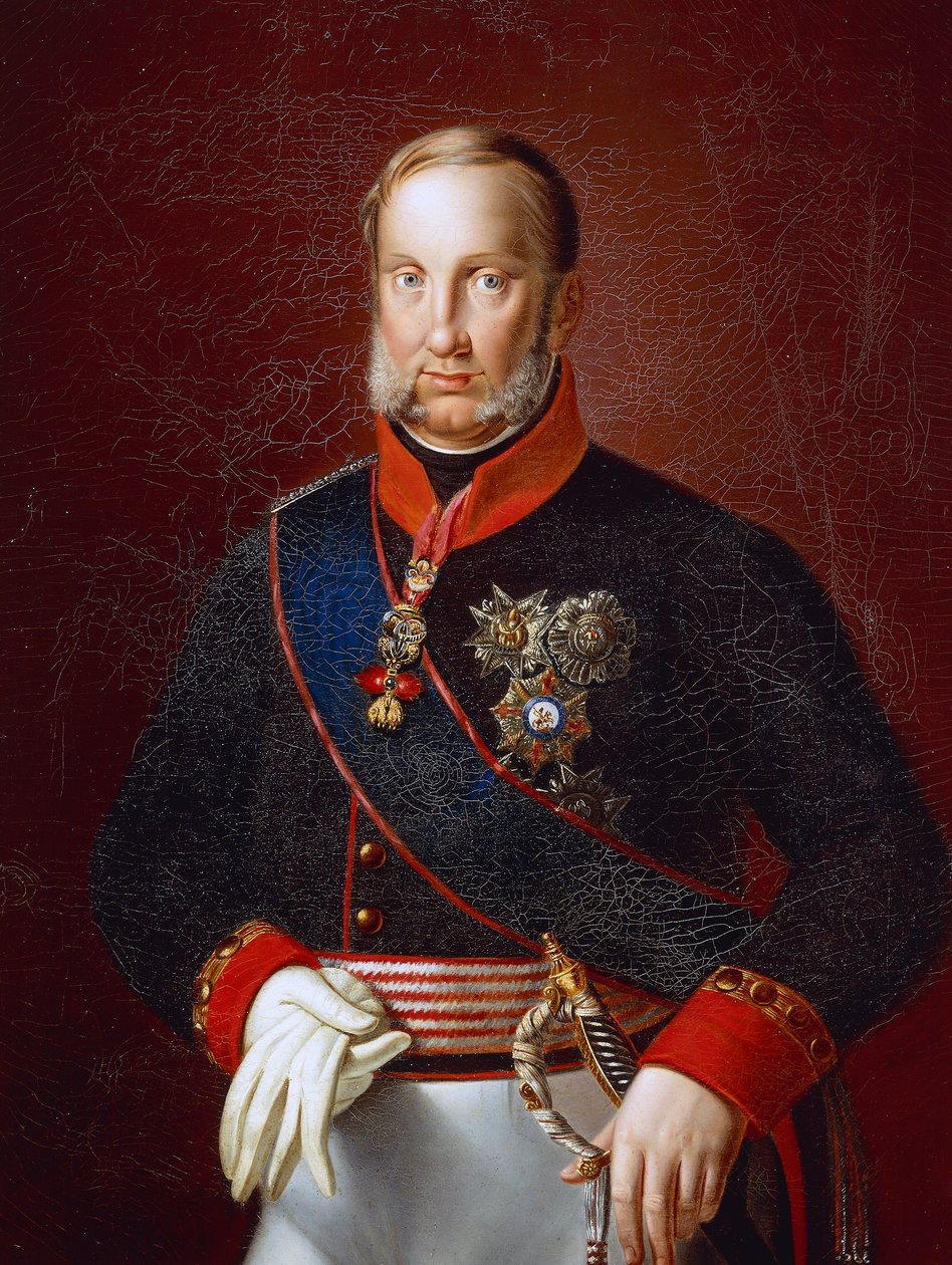 Retrato de Francisco I de Duas Sicilias (Nápoles de Giuseppe Cammarano