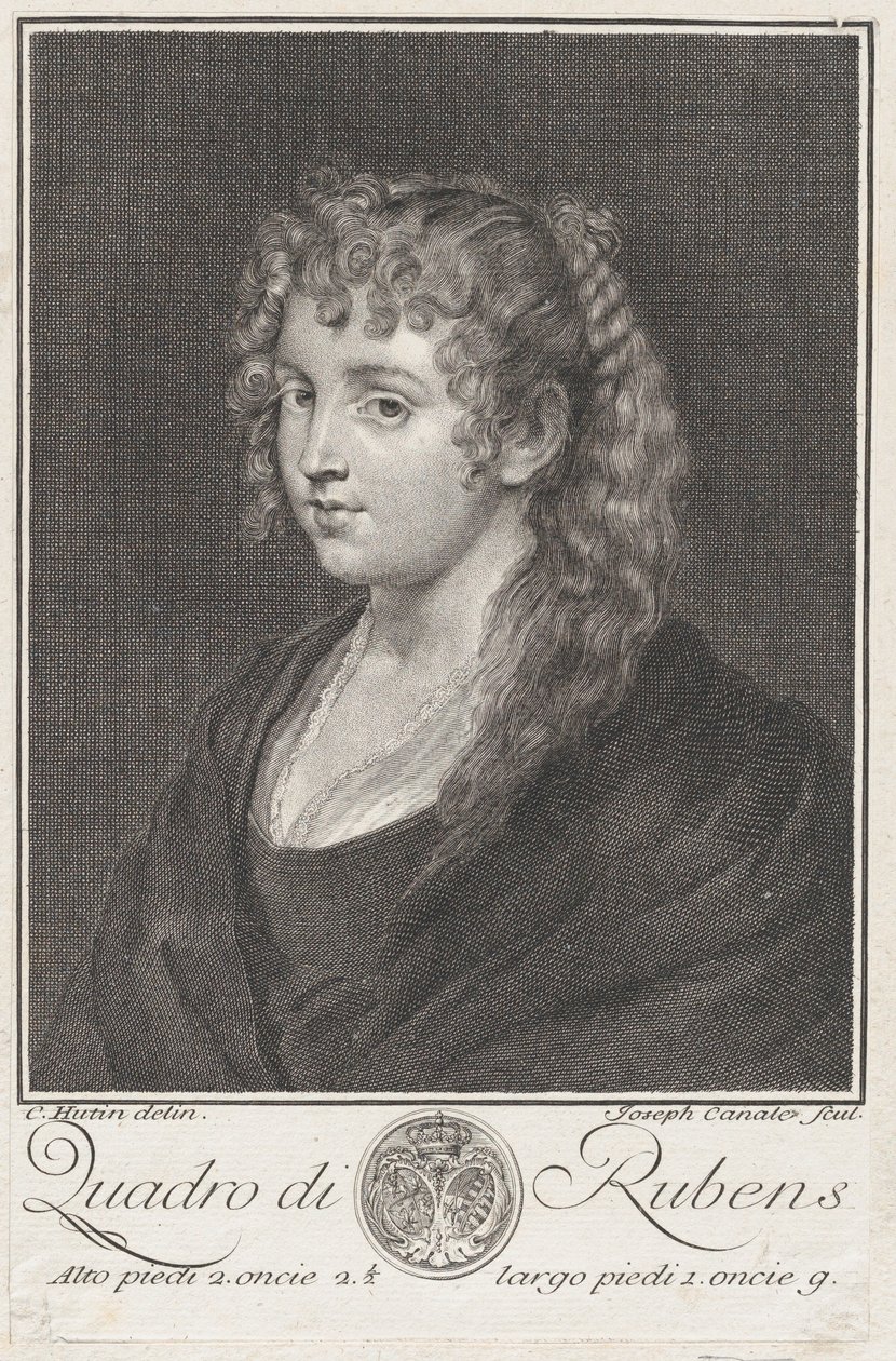 Retrato de uma jovem, ca. 1745-76. de Giuseppe Canale