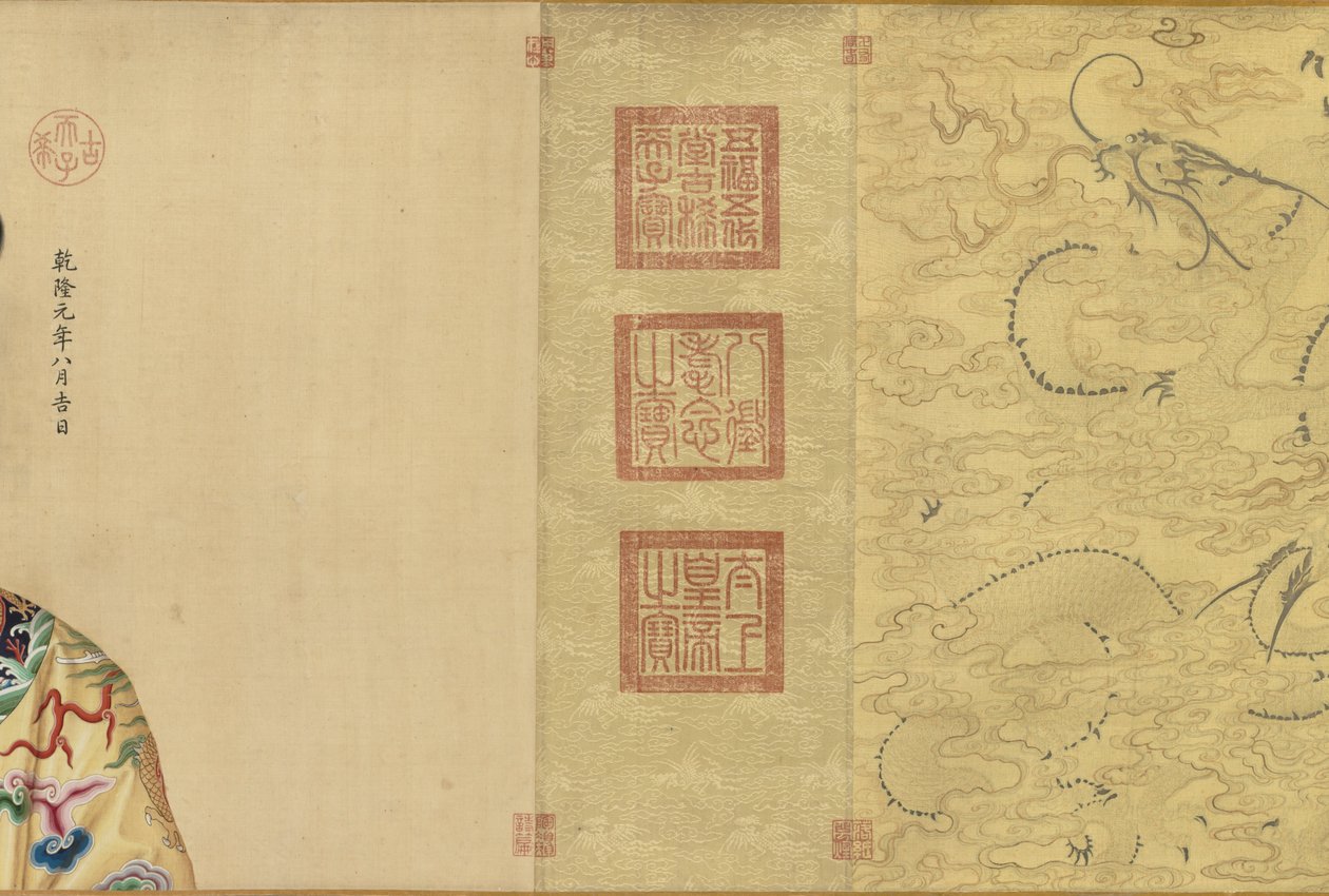 Retratos do Imperador Qianlong e Seus Doze Consortes, 1736 - c. 1770s. de Giuseppe Castiglione