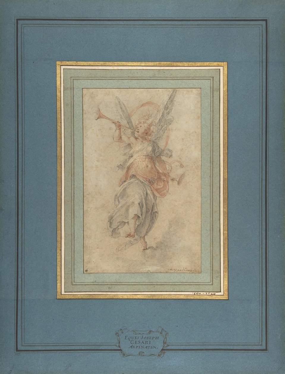 Figura alegórica da fama, ca. 1590. de Giuseppe Cesari