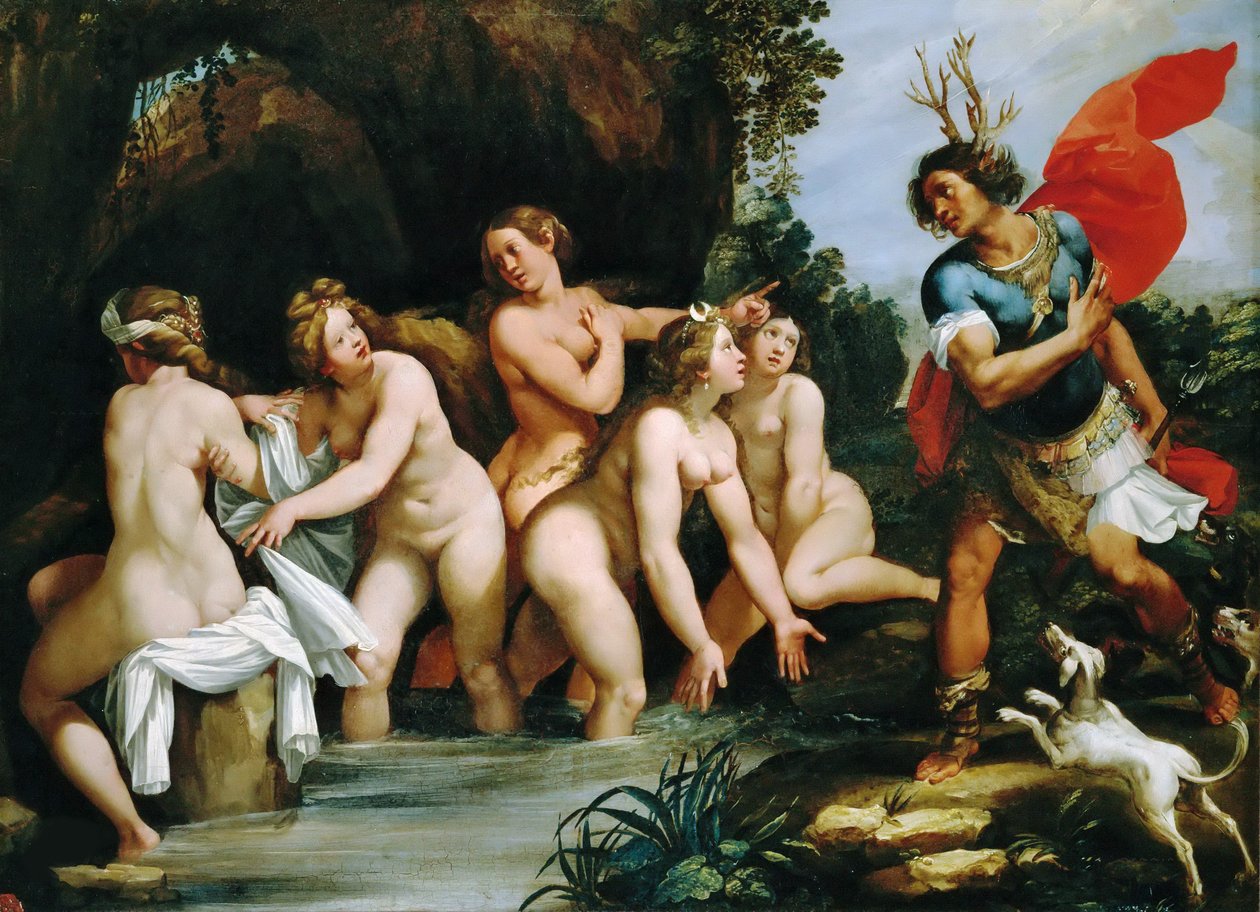 Diana e Acteon, ca 1600-1603. de Giuseppe Cesari