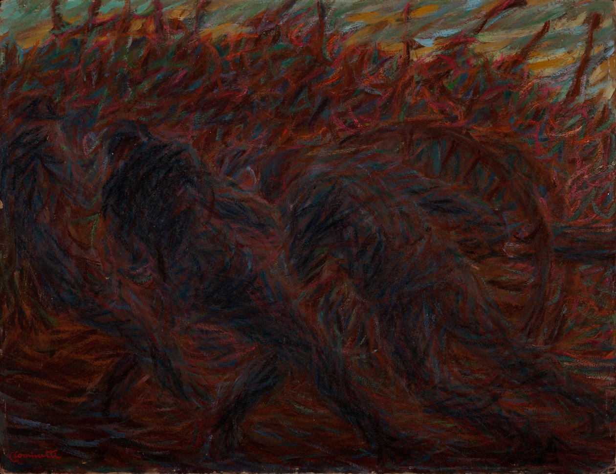 Reboque de um canhão, 1915. de Giuseppe Cominetti