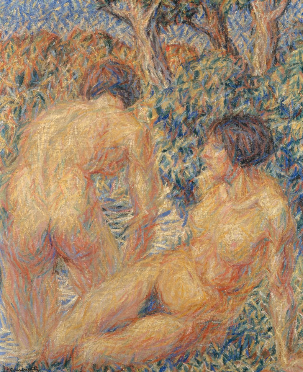 Nus no bosque de Giuseppe Cominetti